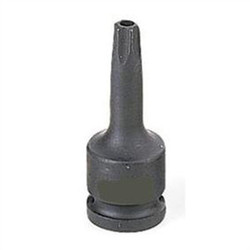 Grey Pneumatic Impact Socket,Tt55 3/8"D,Tamper-Proof,M 1155TT