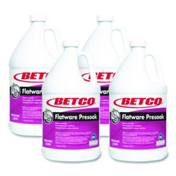 Betco® Flatware Presoak, Characteristic Scent, 1 gal Bottle, 4/Carton 25990400