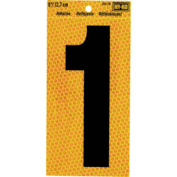 Hy-Ko 5 In. Yellow Reflective Number 1 RV-75/1