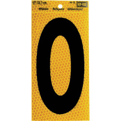 Hy-Ko 5 In. Yellow Reflective Number 0 RV-75/0