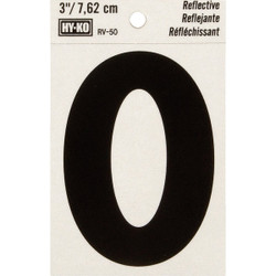 Hy-Ko 3 In. Reflective Letter O RV-50/O
