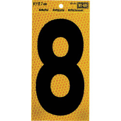 Hy-Ko 5 In. Yellow Reflective Number 8 RV-75/8