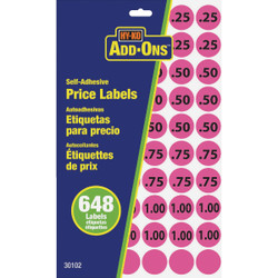 Hy-Ko 3/4 In. Pink Price Labels 30102