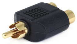 Monoprice RCA Plug to RCA Jack x2 Splitter Adapter 7186