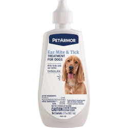 PetArmor 3 Oz. Ear Mite & Tick Treatment for Dogs 183098