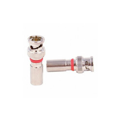 Dolphin Components Cable Coupler,BNC/Male,RG6 Coax,PK10 DC-CBNCM6Q