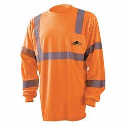 Occunomix Long Sleeve Orange Shirt,Ceva Logo,3XL LUX-LSETP3B-O3X-CEVA_06
