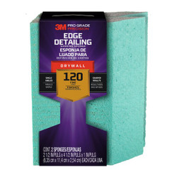 3m Sanding Sponge,Fine,4 1/2"L,2 1/2"W,PK2 30904FPSA-2PK