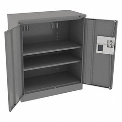 Tennsco Storage Cabinet,42"x36"x18",MdGry,2Shlv 4218ELMG
