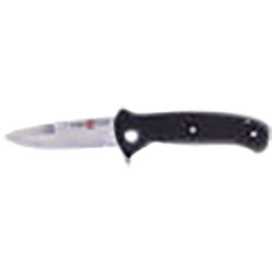 KNIFE S2020 LLSA D2 58HRC SATIN 3.6IN TRAD G10 BLACK AMK2202