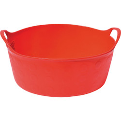 Tuff Stuff 4 Gal. Red Short Plastic Flex Tub S4-RD