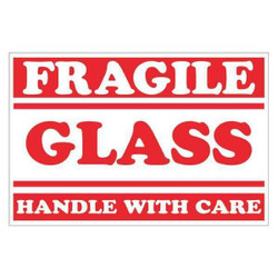 Tape Logic Label,Fragile Glass HWC,2x3" DL1058