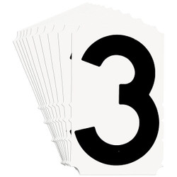 Brady Numbers and Letters Labels, PK 10 5140P-3