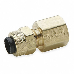Parker Connector,Brass,CompxF,1/4In,PK10 66P-4-4
