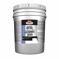 Krylon Industrial Dry Fall Paint,White,Flat,5 gal,Pail K000Z5900-20