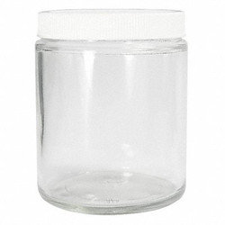 Qorpak Jar,240 mL,89 mm H,Clear,PK24 GLC-04868