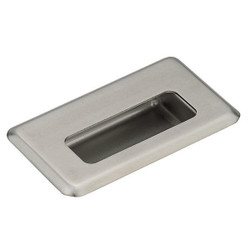 Lamp Recessed Pull Handle, Silver, SS HH-FB-3/S