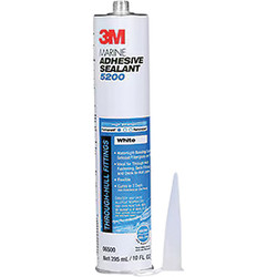 3M Marine Adhesive Sealant 5200, White, 295 ml Cartridge 6500