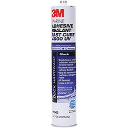 3M Marine Adhesive Sealant 4000 UV, Black, 295 ml Cartridge 14316