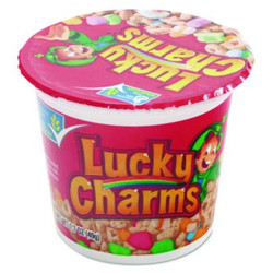 General Mills Lucky Charms Cereal, Single-Serve 1.73 oz Cup, 6/Box GEM13899