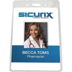 Sicurix Government Badge Holder,Vertical,PK50 BAU 67880