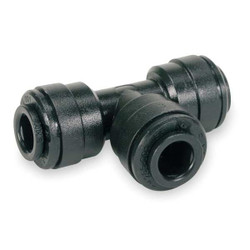John Guest Adapter,5/16" Tube OD,Black,PK10 PM0208E-PK10