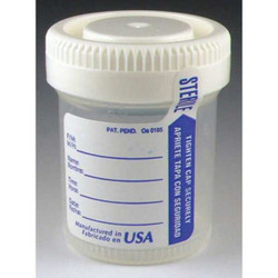 Globe Scientific Airtight Jar,60 mL,58 mm H,White,PK500 6523