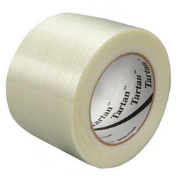 Tartan Strapping Tape,3"x60yd.,PK12 T9188934