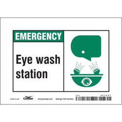 Condor Safety Sign,5 in x 7 in,Vinyl 471C27