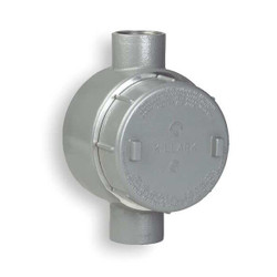 Hubbell Killark Conduit Outlet Body,Alum,Trd Sz 1/2in GECCT-1