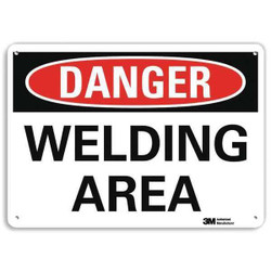 Lyle Danger Sign,7 in x 10 in,Aluminum U3-2074-RA_10X7