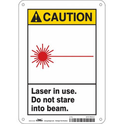 Condor Safety Sign,10 inx7 in,Aluminum 451R04