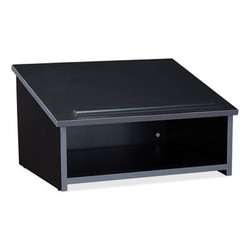 Oklahoma Sound® Tabletop Lectern, 23.75 x 19.87 x 13.75, Black 22BK