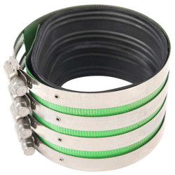 Manufacturer Varies Coupling, SS, 2 in Pipe Size, Black XHD 200