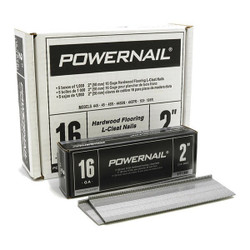 Powernail Floor Nail,16 ga.,2",L-Style,PK5000 L200165
