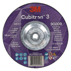 3m Cubitron Depressed Center Grinding Wheel,36 Grit 90009