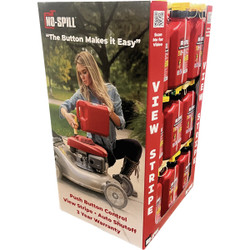 No Spill 2.5 Gal. Fuel Can Display (18-Piece) 1405D