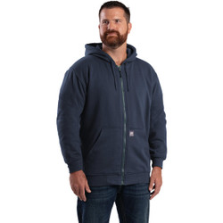 Berne Heritage 2XL Navy Thermal-Lined Full-Zip Hooded Sweatshirt SZ101NVR520