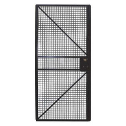 Manufacturer Varies Wire Mchn Grd Door,84 inx36 in,Blk 19N879