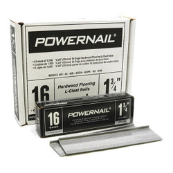 Powernail Floor Nail,16 ga.,1-3/4",L-Style,PK5000 L175165