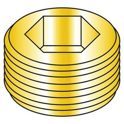 American Sockets Socket Pipe Plg 3/4 Tape Brs 1/4,PK100 00250PPSB