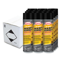Claire® Jet Force Wasp and Hornet Killer, 14 oz Aerosol Spray, 12/Carton CL005