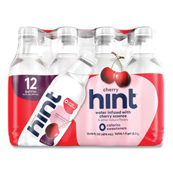 hint® Flavored Water, Cherry, 16 Oz Bottle, 12 Bottles/carton HNT00157