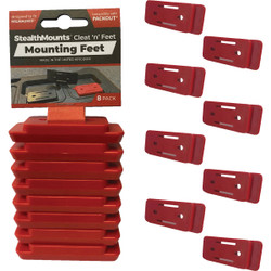 StealthMounts Adapter Feet Compatible with Milwaukee PACKOUT (8-Pack) PAC-F-02-8