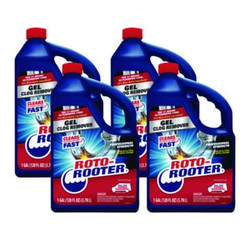 ROTO-ROOTER® Gel Clog Remover, 1 gal Bottle, 4/Carton 351399