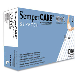 SemperCare® GLOVES,EXAM,VINYL,LG,100 SCVNP104