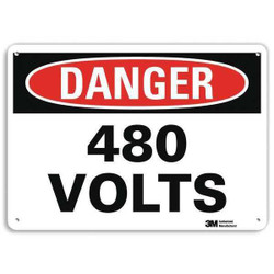Lyle Danger Sign,10 inx14 in,Plastic U1-1076-NP_14X10