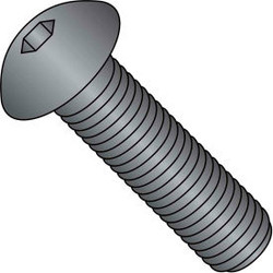Button Socket Cap Screw - 1/4-20 x 3/4"" - Steel Alloy - Thermal Black Oxide - F