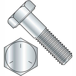Hex Cap Screw - 3/8-16 x 1"" - Carbon Steel - Zinc CR+3 - Gr 5 - FT - UNC - USA