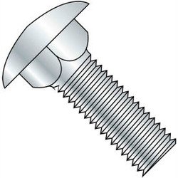 Carriage Bolt - 3/8-16 x 2-1/2"" - Round Head - Steel - Zinc CR+3 - Grade A - FT